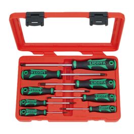 Juego 8 Destornilladores Torx en Acero Cromo Vanadio