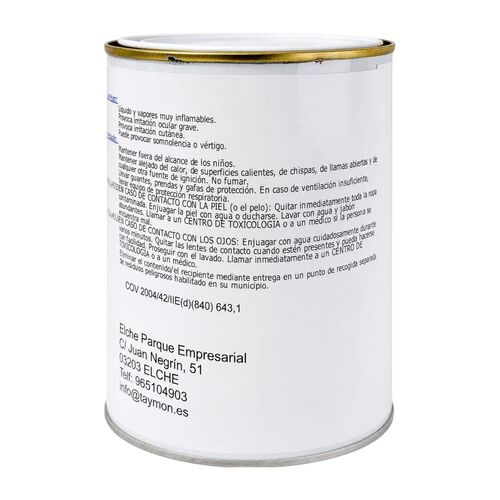 Pintura Nitro Negro Mate TAYMON 1L