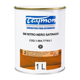 Pintura Negro Semi-Mate TAYMON Satinado 1L