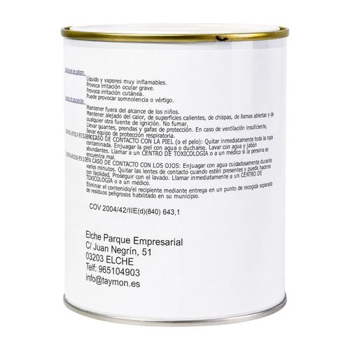 Pintura Negro Semi-Mate TAYMON Satinado 1L