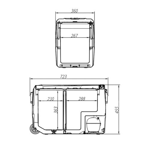 Nevera y Congelador Eléctrico Portátil Alpicool 50 Litros T50