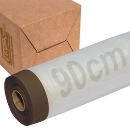 Rollo Film Protector Estático 90cm con Cinta Marrón