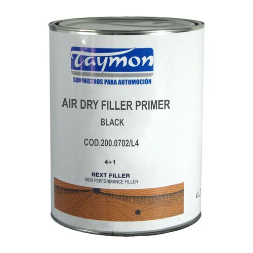 Kit Aparejo Rápido Negro TAYMON 4L con Catalizador 1L