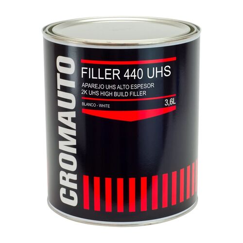 Kit Aparejo CROMAUTO UHS 2K Alto Espesor Blanco 3,6L con Catalizador CRH45